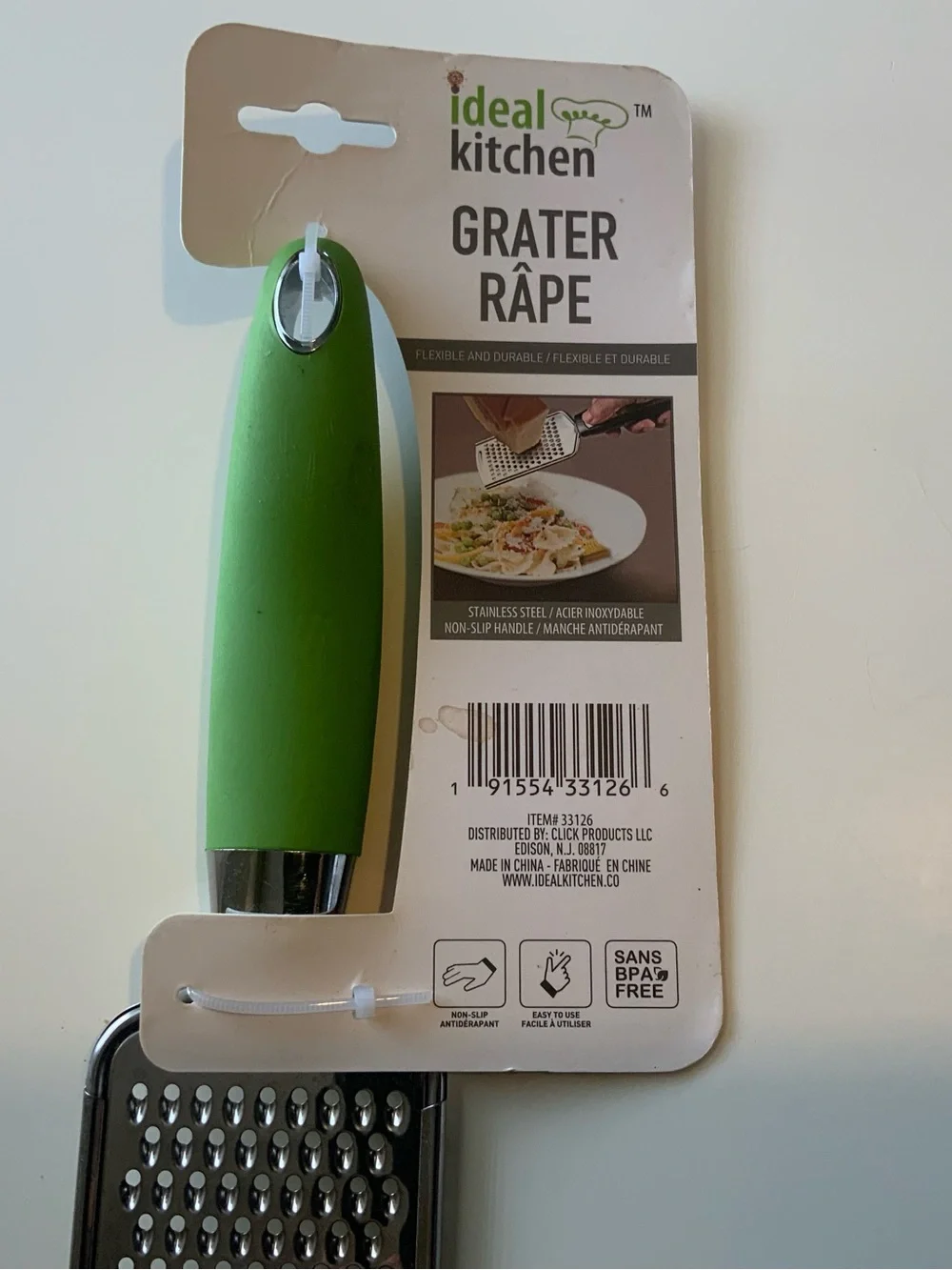Ideal Kitchen Grater - Cheese Garlic Nutmeg Green